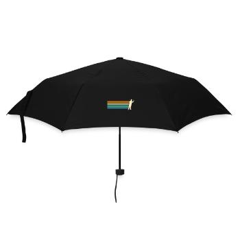 Joueur de fléchettes Fléchettes - Parapluie standard - noir - Devant
