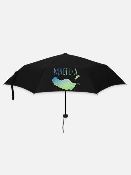 Madeira - Regenschirm (klein) - Schwarz