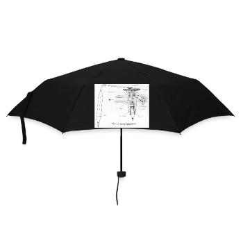 TEVi - Regenschirm (klein) - Schwarz - Vorne