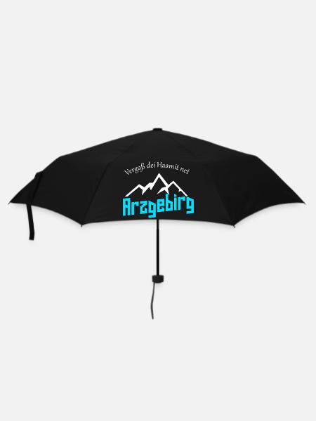 Vergaß dei Haamit net - Regenschirm (klein) - Schwarz