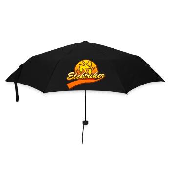 Elektriker Zunftzeichen Retro Vintage Style - Regenschirm (klein) - Schwarz - Vorne