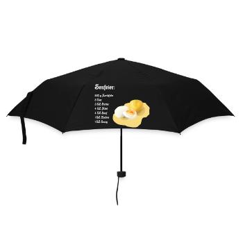 Senfeier Rezept - Regenschirm (klein) - Schwarz - Vorne