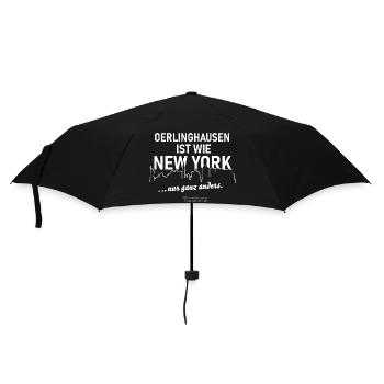 Oerlinghausen ist wie New York - Regenschirm (klein) - Schwarz - Vorne
