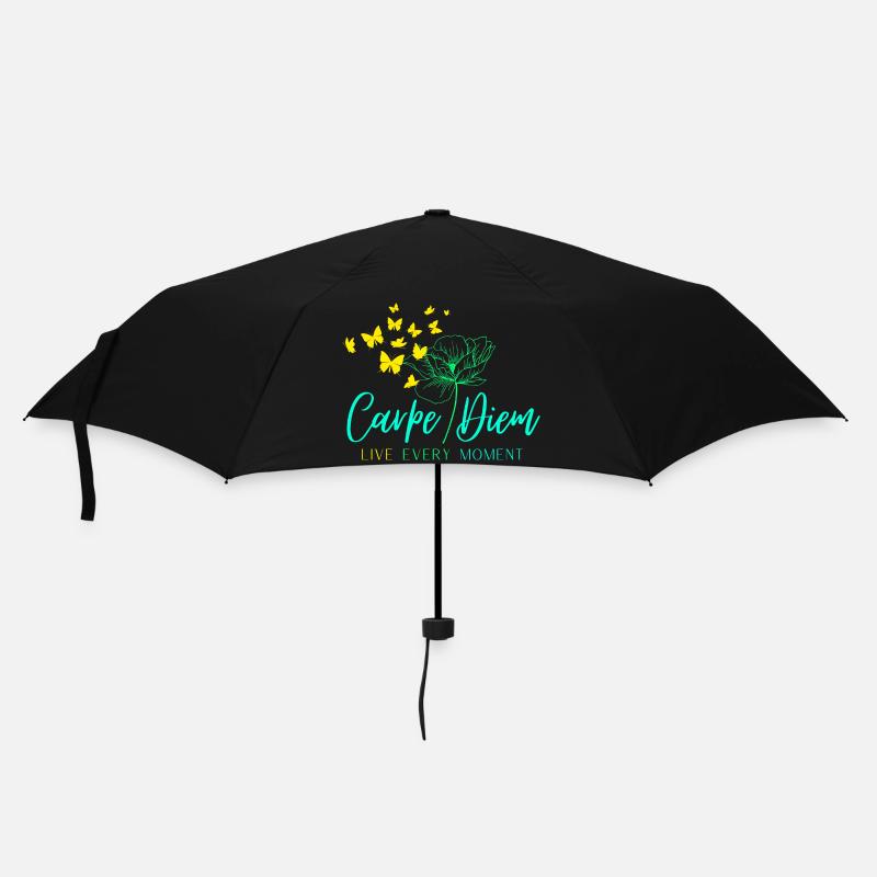 Carpe Diem VIVEZ CHAQUE INSTANT - Parapluie standard - noir