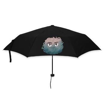 Petit Monstre pelote n°6 - Parapluie standard - noir - Devant