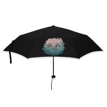 Petit Monstre pelote n°10 - Parapluie standard - noir - Devant