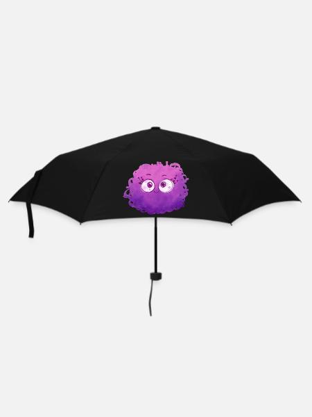 Little Pelota Monster n°1 – pink - Regenschirm (klein) - Schwarz