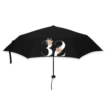 32nd Anniversary Flowers (Gift of 32 years) - Umbrella (small) - black - Front