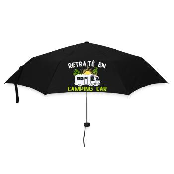 Humour Retraite et Camping car - Parapluie standard - noir - Devant