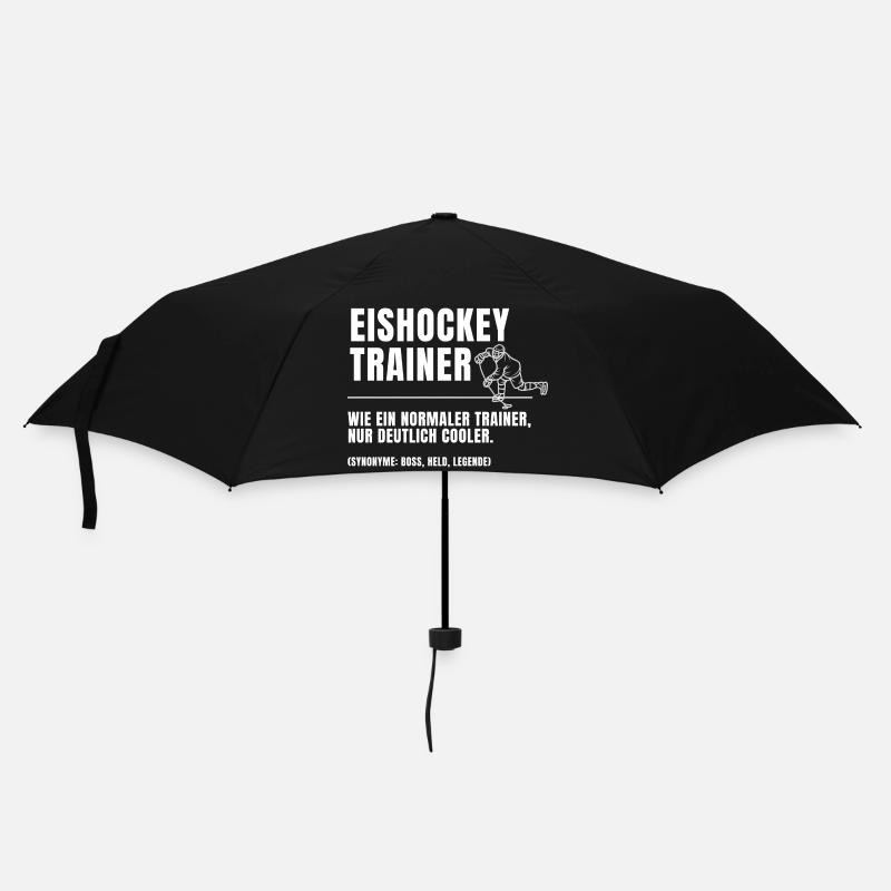 Eishockey Trainer Definition - Regenschirm (klein) - Schwarz