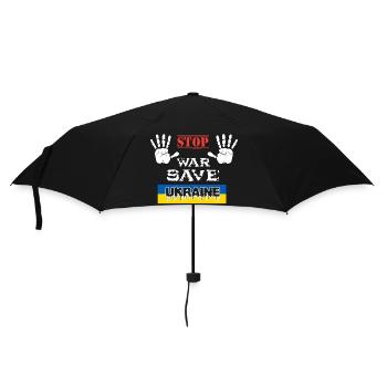 ARRÊTEZ LA GUERRE SAUVEZ L’UKRAINE - Parapluie standard - noir - Devant