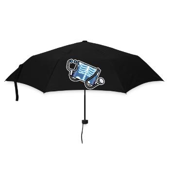 Logo Radiologie Manip Radiologe Radiologie - Regenschirm (klein) - Schwarz - Vorne