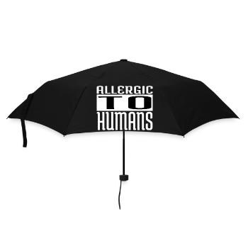 jokes birthday abduction animal @zackiinnitbrahhh - Umbrella (small) - black - Front
