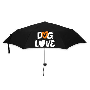 Dog Love Dogs Heart Love Pets Owner Fan - Umbrella (small) - black - Front
