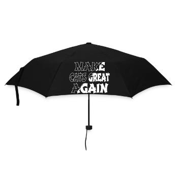 fun i love cats geek animal love anti - Umbrella (small) - black - Front