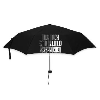 lustiger spruch geschenk boxer welpe lustig tier - Regenschirm (klein) - Schwarz - Vorne