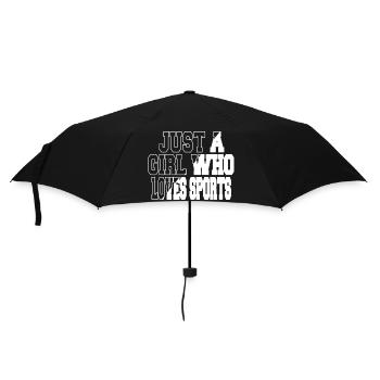 geek white love birthday hobbies funny winter - Regenschirm (klein) - Schwarz - Vorne