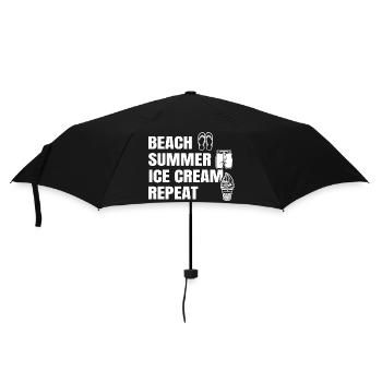 Ice Cream Lover Saying - Umbrella (small) - black - Front
