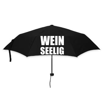 Weinseelig - Regenschirm (klein) - Schwarz - Vorne