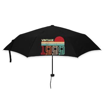 Vintage 1999 Anniversaire rétro sunset design - Parapluie standard - noir - Devant