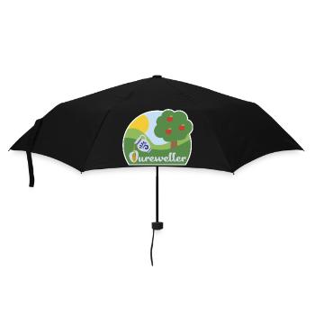 Oureweller - Regenschirm (klein) - Schwarz - Vorne