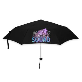 Mermaid Squad, Mermaids Summer Beach Party - Umbrella (small) - black - Front