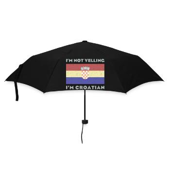 Croatie Origine patriotique Balkans SRFJ - Parapluie standard - noir - Devant