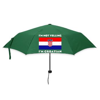 Croatie Origine patriotique Balkans SRFJ - Parapluie standard - vert bouteille - Devant