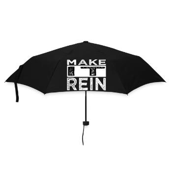 Couples Drôle Citation Barbe Gang Ordinateur maladroit - Parapluie standard - noir - Devant