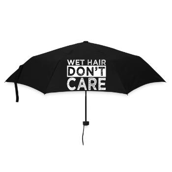 swimming swim funny swimming gift idea biker - Umbrella (small) - black - Front