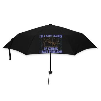 Nombre d’or Fibonacci Math Art Spirale - Parapluie standard - noir - Devant