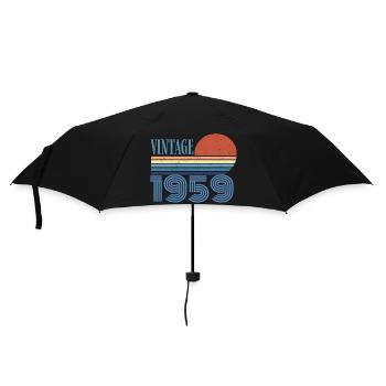Jahrgang 1959 - Regenschirm (klein) - Schwarz - Vorne