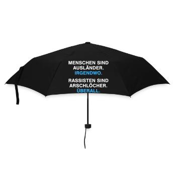People are foreigners - Umbrella (small) - black - Front