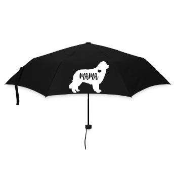 Terre-Neuve maman maman chien mignon cadeau de fête des mères - Parapluie standard - noir - Devant