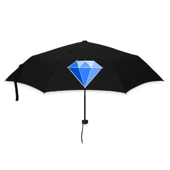 Gemstones: Sapphire Drawing / Symbol. Jewel. - Umbrella (small) - black - Front