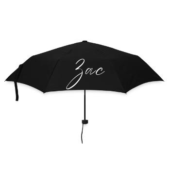 Zac Name T-Shirt Geschenk Für Männer - Regenschirm (klein) - Schwarz - Vorne