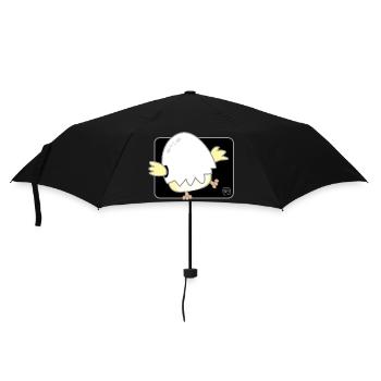 Bird Korean - Japanese Style 01 - Umbrella (small) - black - Front