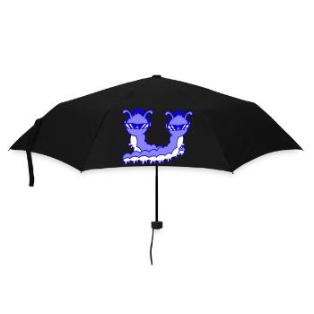 2 DJ Caterpillars Crew Party Music Two Friends Team - Umbrella (small) - black - Front