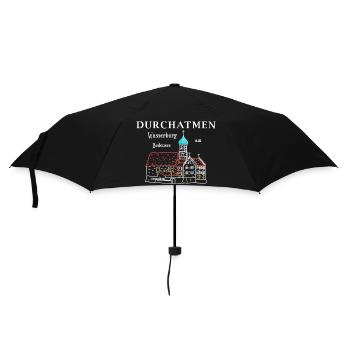 Wasserburg am Bodensee, Durchatmen, Germany - Umbrella (small) - black - Front