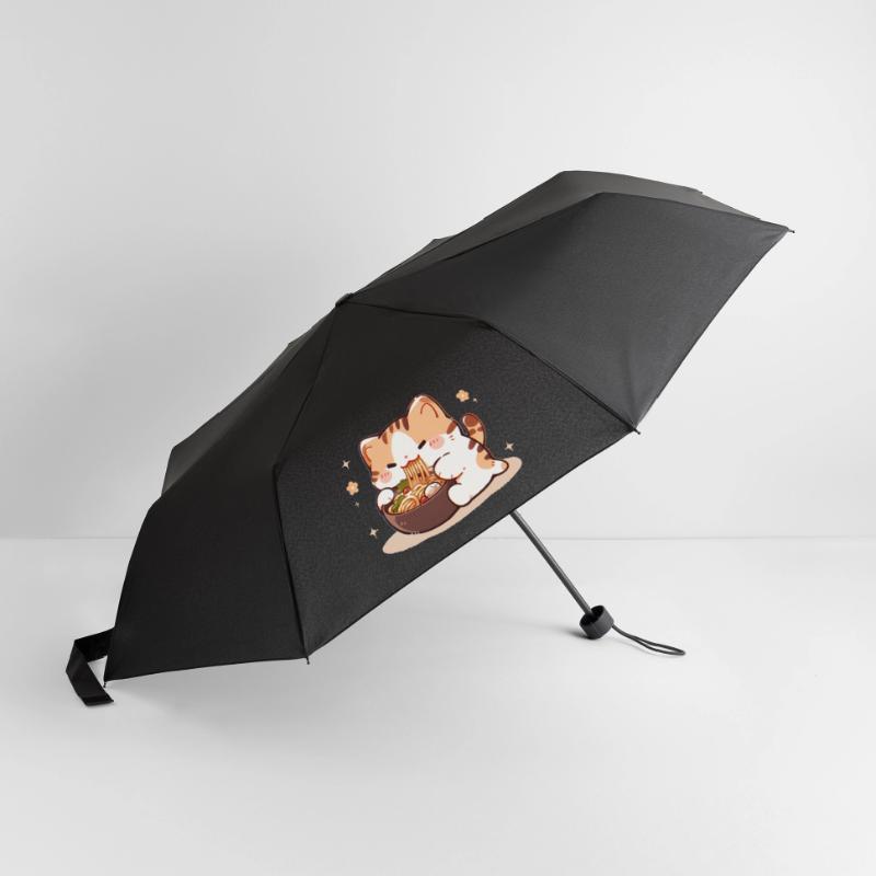 Mème de chat mangeant des spaghettis Parapluie standard