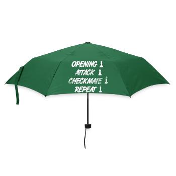 Techniques d’échecs - Parapluie standard - vert bouteille - Devant
