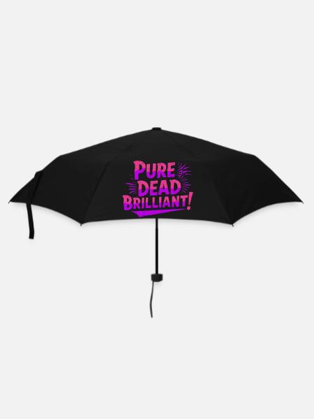 pure dead brilliant Scottish slang - Umbrella (small) - black