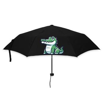 Crocodile amical d’une aventure tropicale - Parapluie standard - noir - Devant