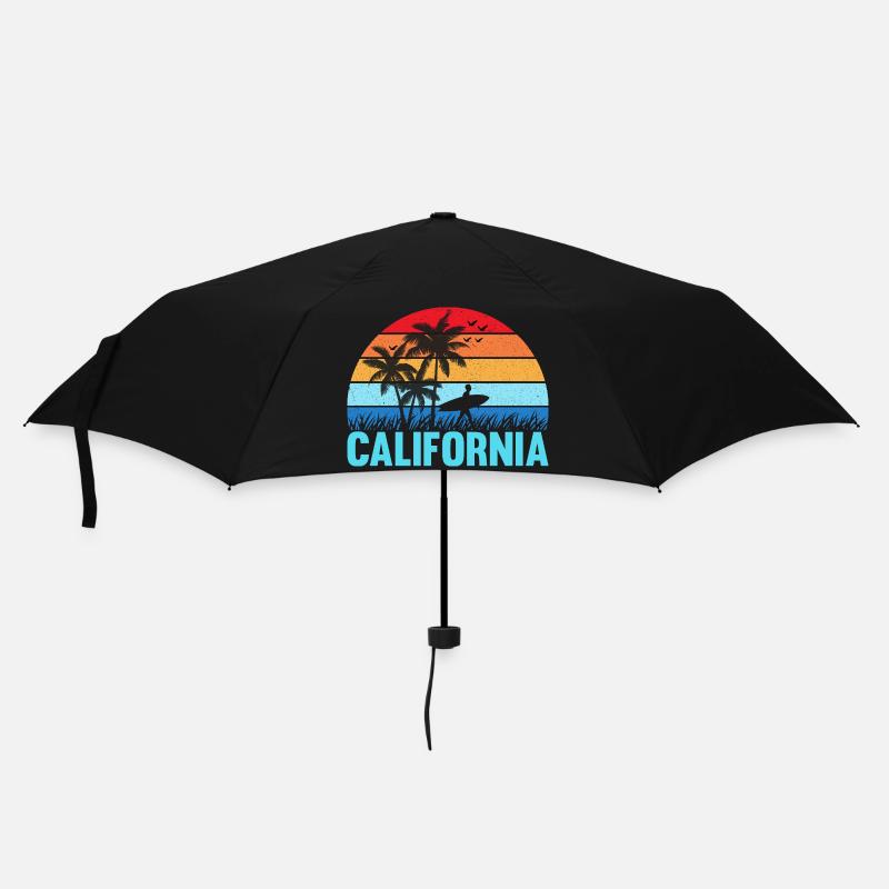California - Regenschirm (klein) - Schwarz