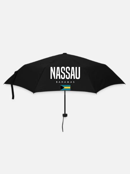 Nassau Bahamas - Regenschirm (klein) - Schwarz