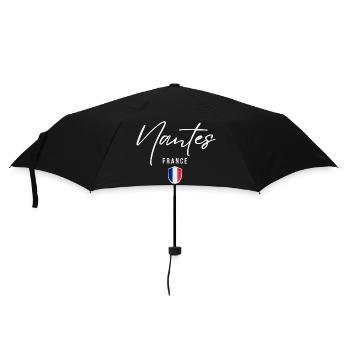 Nantes France, design élégant Nantes - Parapluie standard - noir - Devant