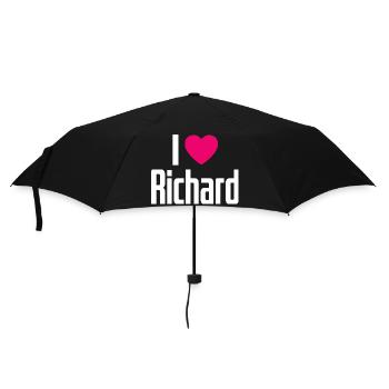 J’aime Richard Pink Heart J’aime Richard - Parapluie standard - noir - Devant