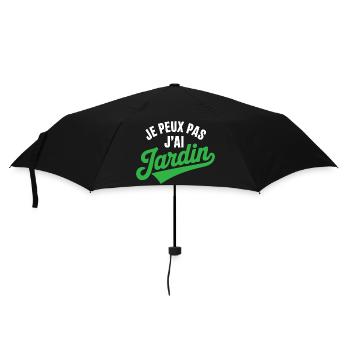 I Can't I Have Garden Humor Gardening Gardener - Umbrella (small) - black - Front