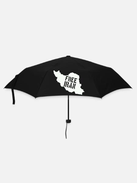 Iran Freiheit Free Iran - Regenschirm (klein) - Schwarz