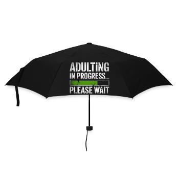 Growing Up Mode On Adult Birthday - Umbrella (small) - black - Front